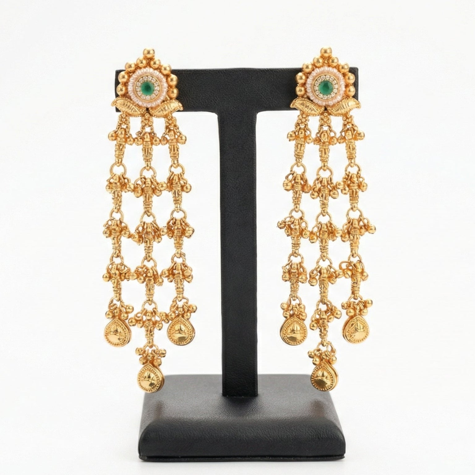 Butigini Traditional Kashmiri Drop Earrings