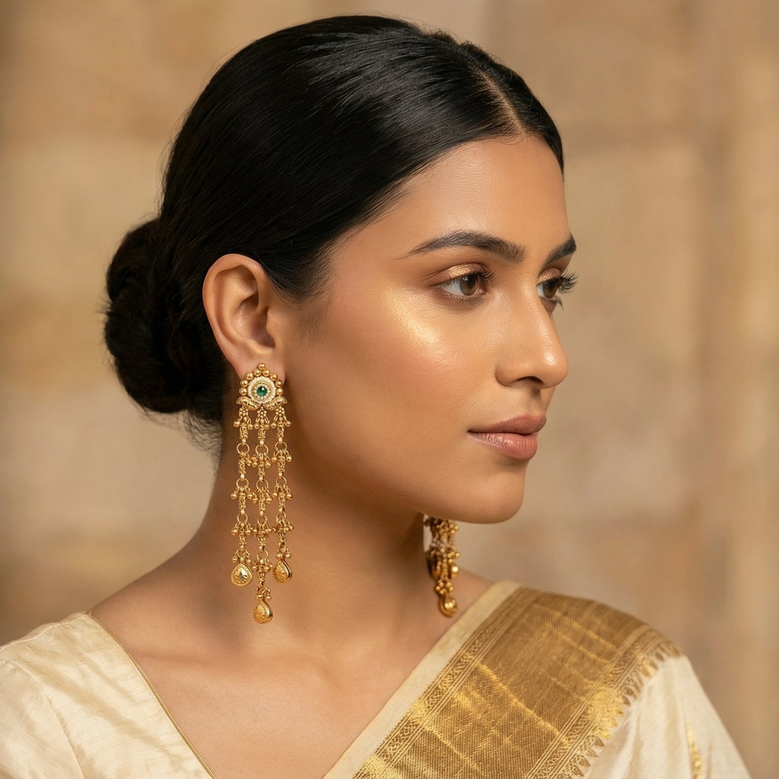 Butigini Traditional Kashmiri Drop Earrings