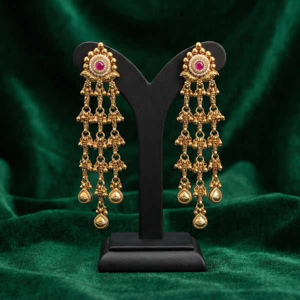 Butigini Sun Halo Tassel Earrings