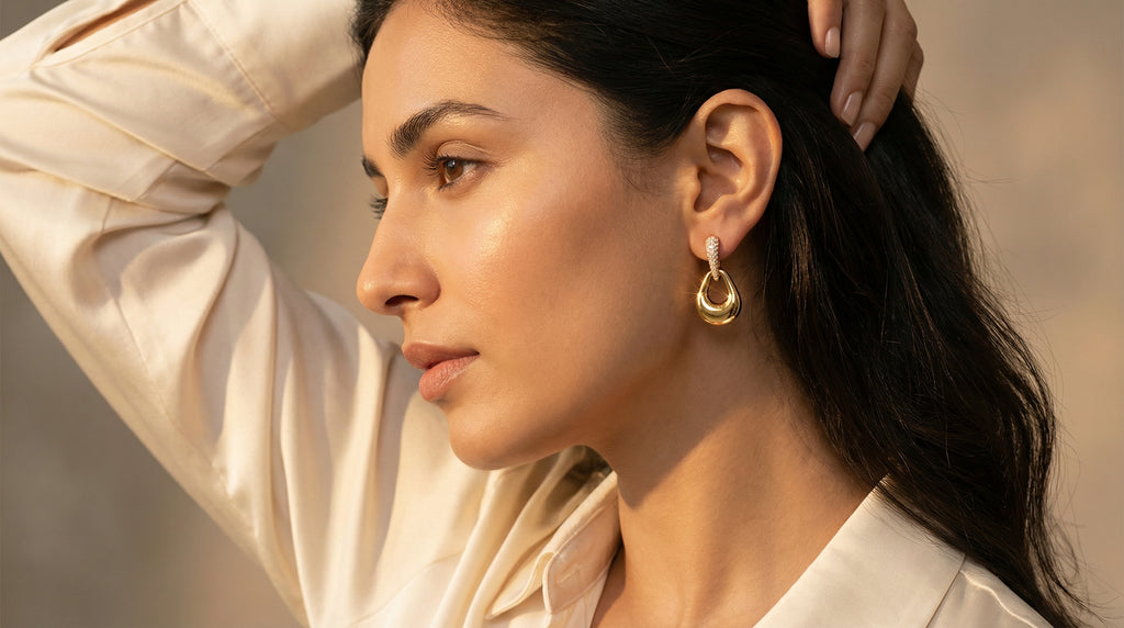 Butigini Aurelia Sculpt Drop Earrings