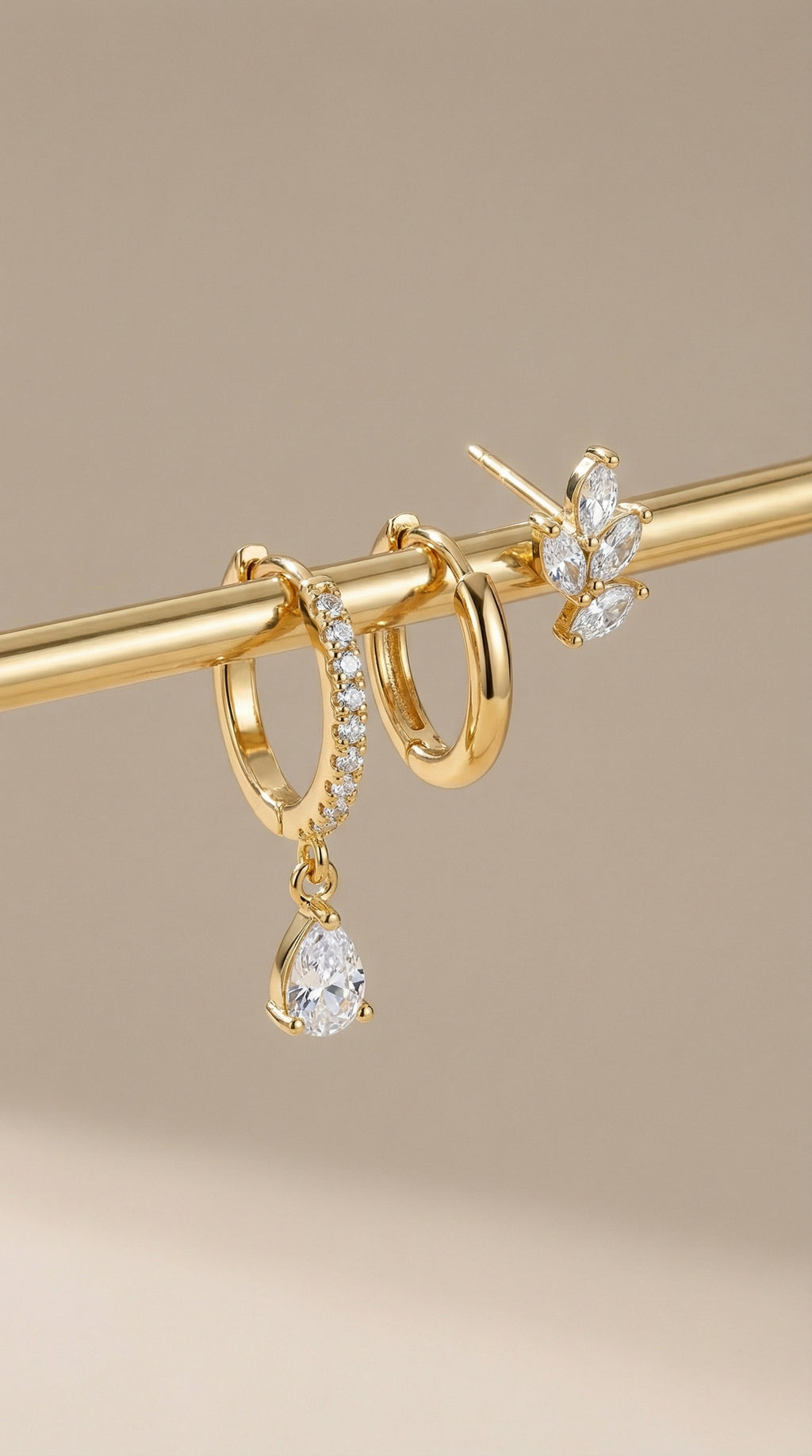 Butigini Signature Crystal Drop Earrings - Anti Tarnish