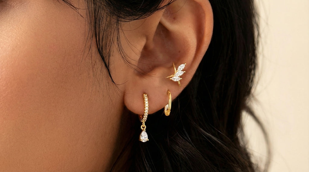 Butigini Signature Crystal Drop Earrings - Anti Tarnish
