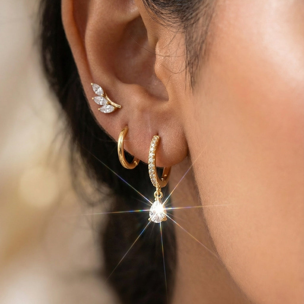 Butigini Signature Crystal Drop Earrings - Anti Tarnish