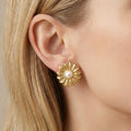 Butigini Serene Daisy Pearl Earrings