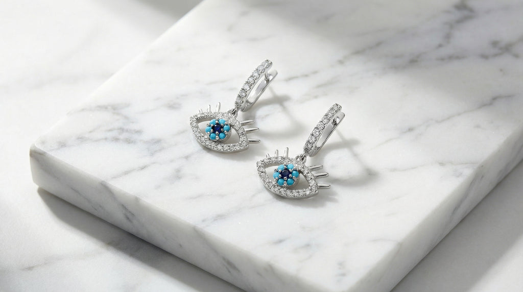 Butigini Celeste Nazar Drop Earrings