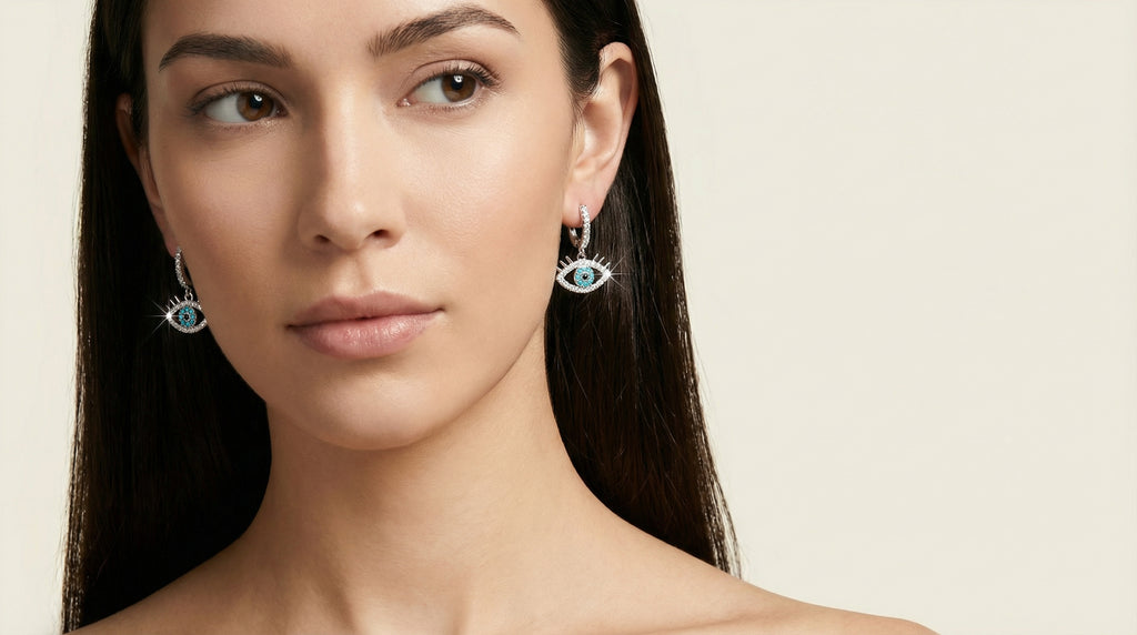 Butigini Celeste Nazar Drop Earrings