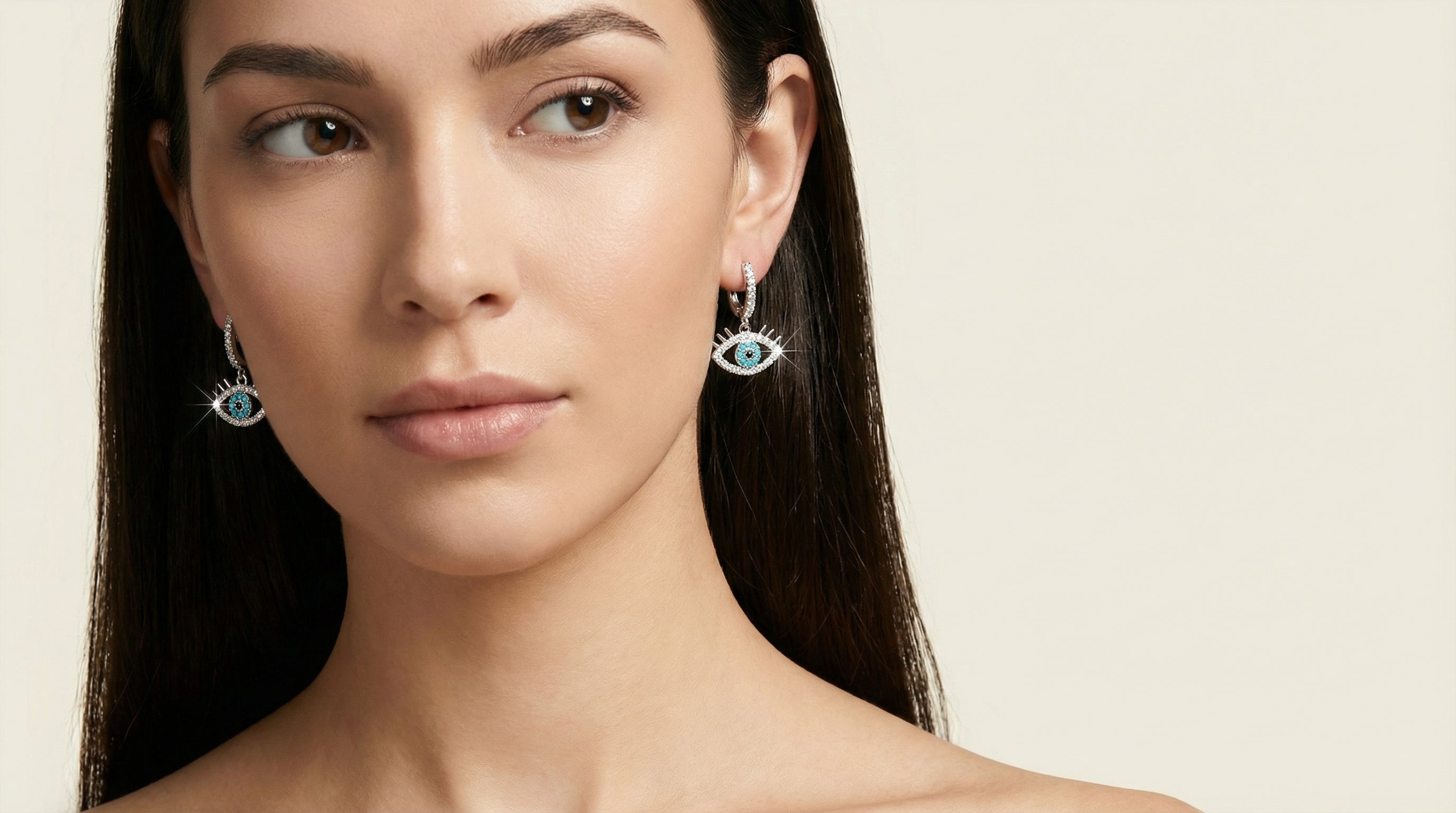 Butigini Celeste Nazar Drop Earrings