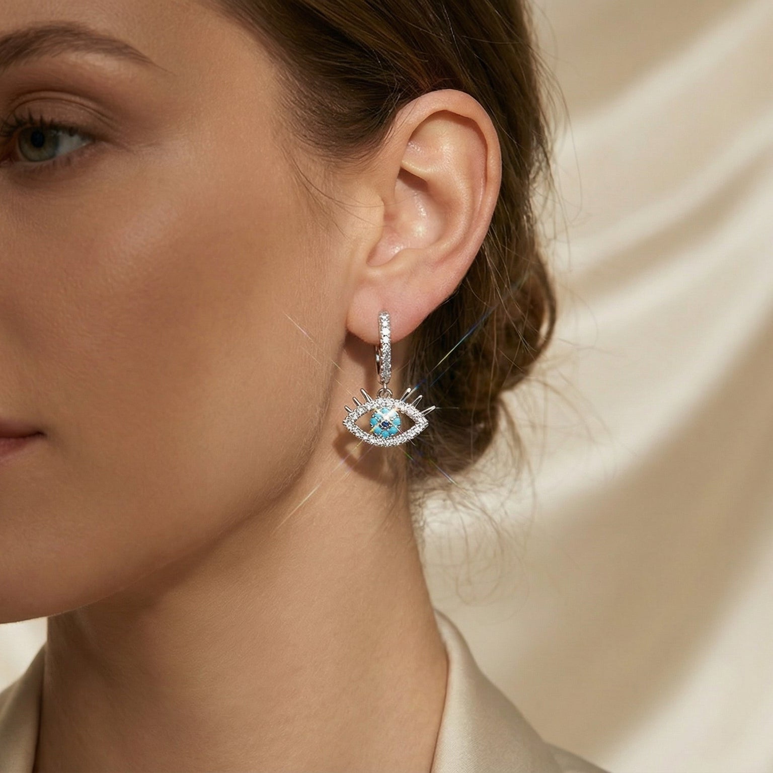 Butigini Celeste Nazar Drop Earrings