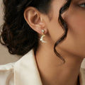 Butigini Elara Crystal Moon Earrings