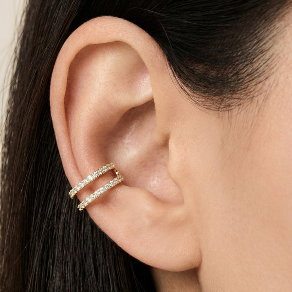 Butigini Modern Double Curve Earrings