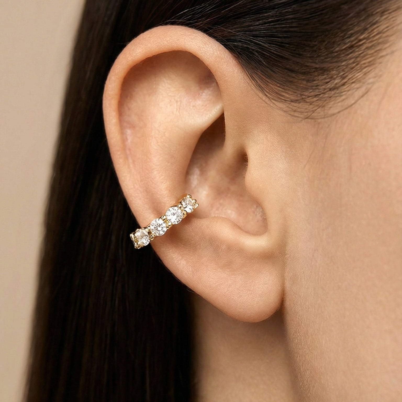 Butigini Elara Diamond Line Earrings