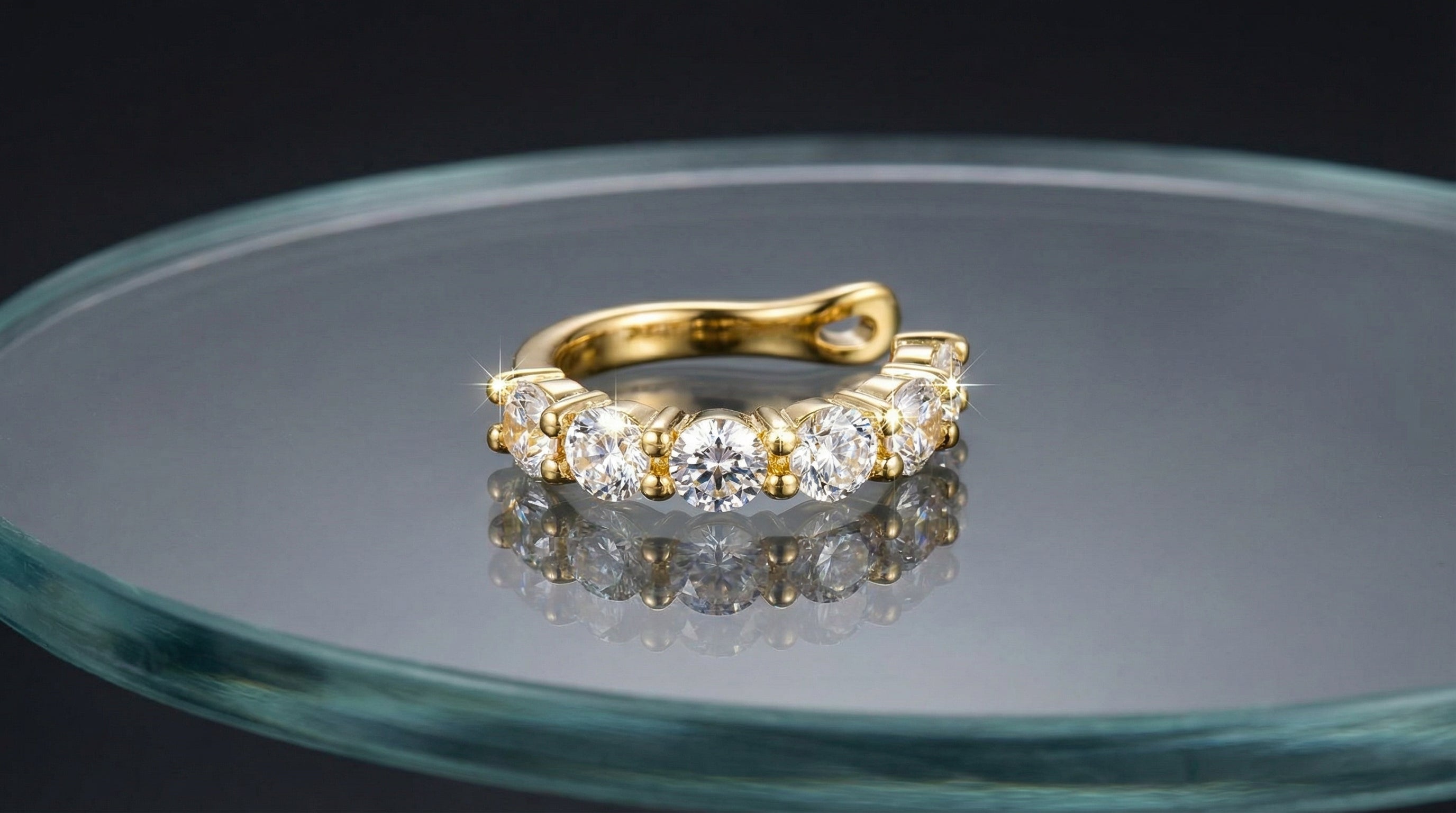 Butigini Elara Diamond Line Earrings