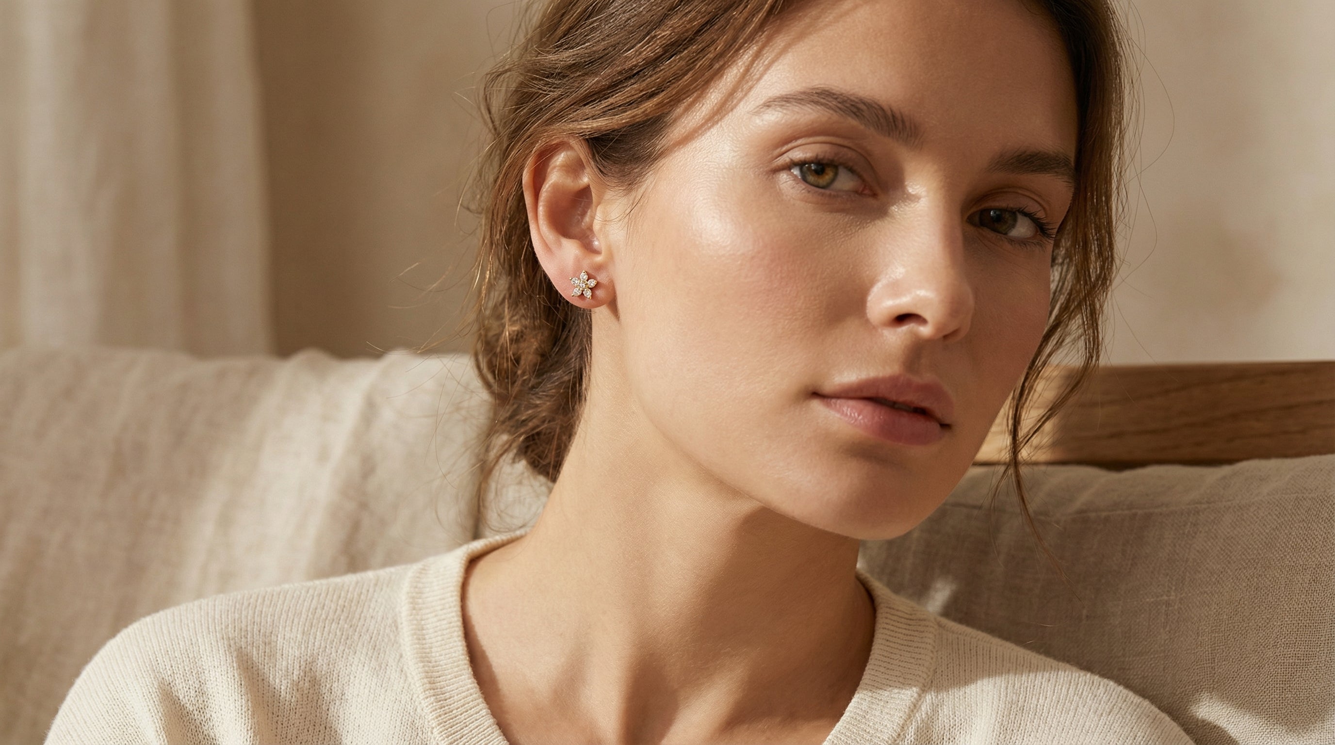 Butigini Tiny Luxe Bloom Earrings