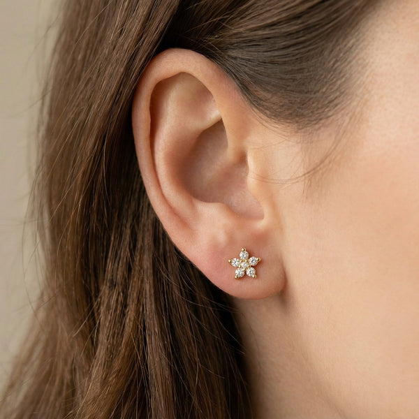 Butigini Tiny Luxe Bloom Earrings
