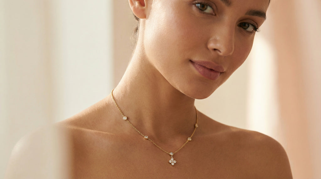 Butigini Grace Drop Flower Necklace