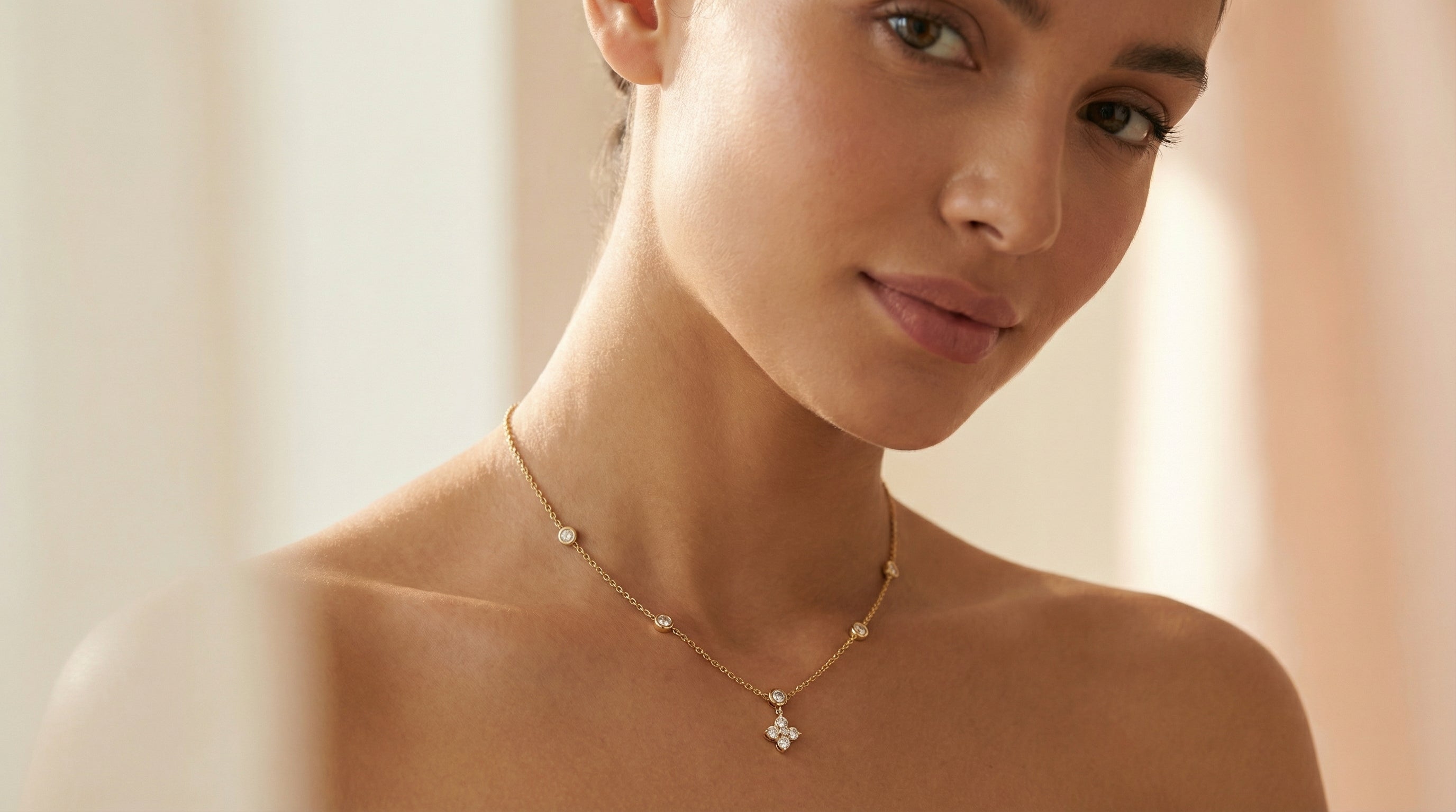 Butigini Grace Drop Flower Necklace