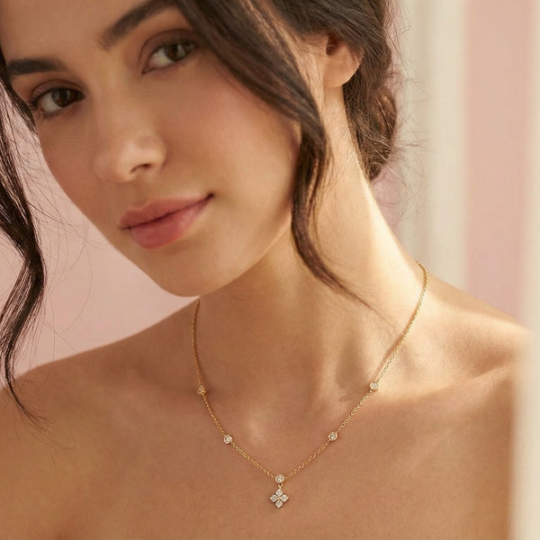 Butigini Grace Drop Flower Necklace