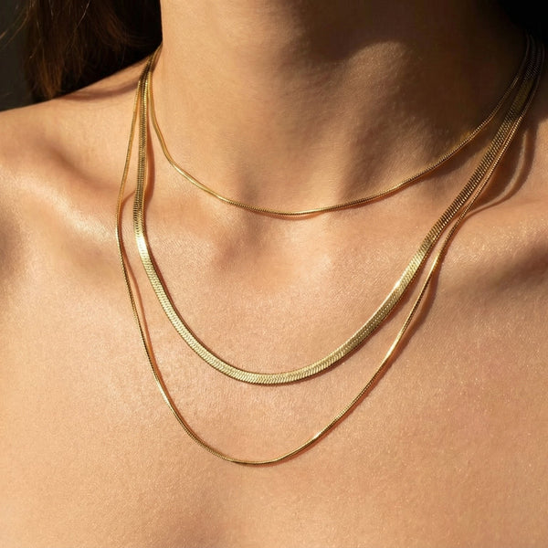 Butigini Arista Triple Layer Necklace