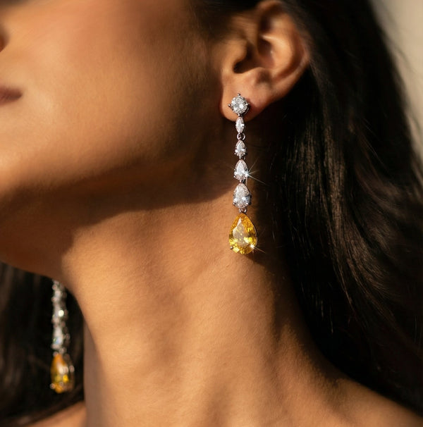 Butigini Golden Cascade Drop Earrings