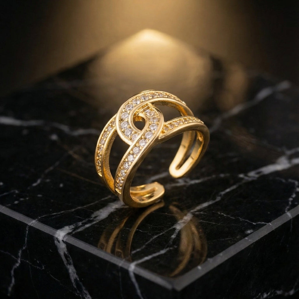 Butigini Infinity Grace Finger Ring – Anti Tarnish