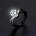 Butigini Celestia Curve Solitaire Finger Ring