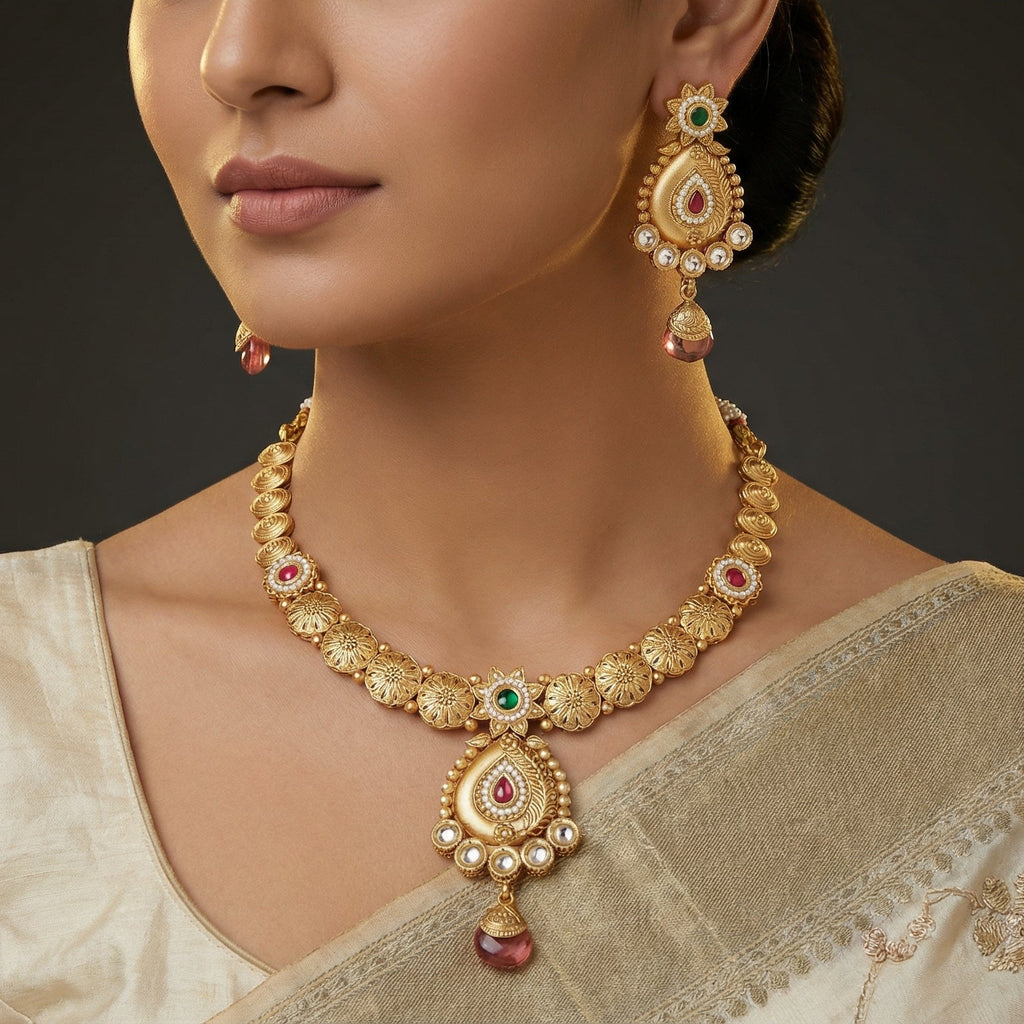 Butigini Maharani Pendant Necklace Set