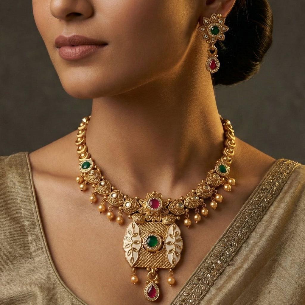 Butigini Shringar Heritage Necklace Set