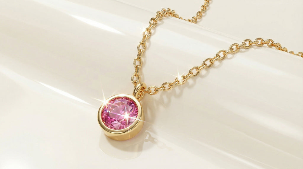 Butigini Rosé Glow Necklace - Anti Tarnish