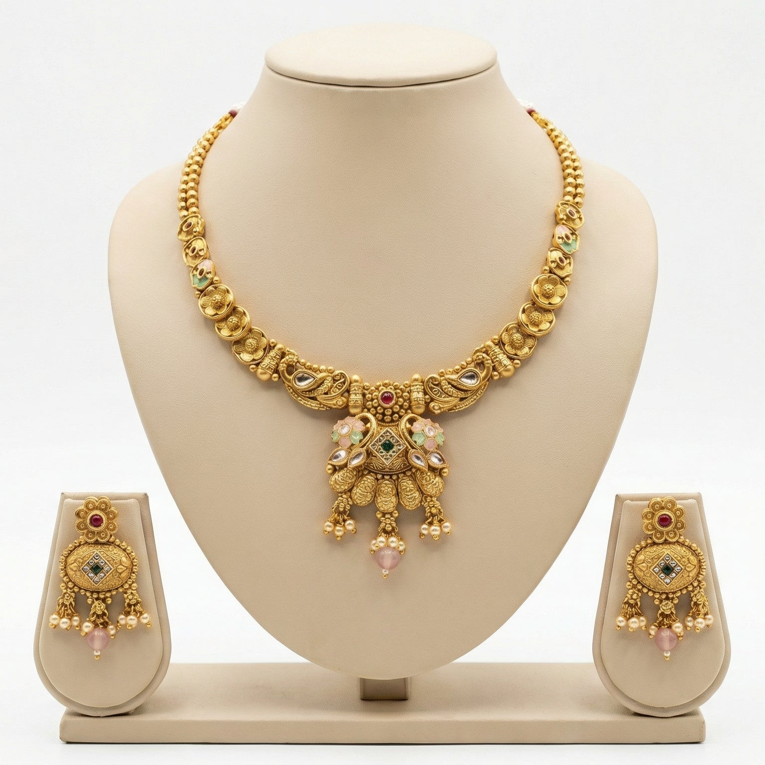 Butigini Rajwadi Heritage Necklace Set