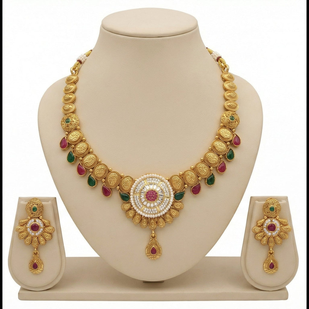 Butigini Vaidehi Royal Choker Necklace Set
