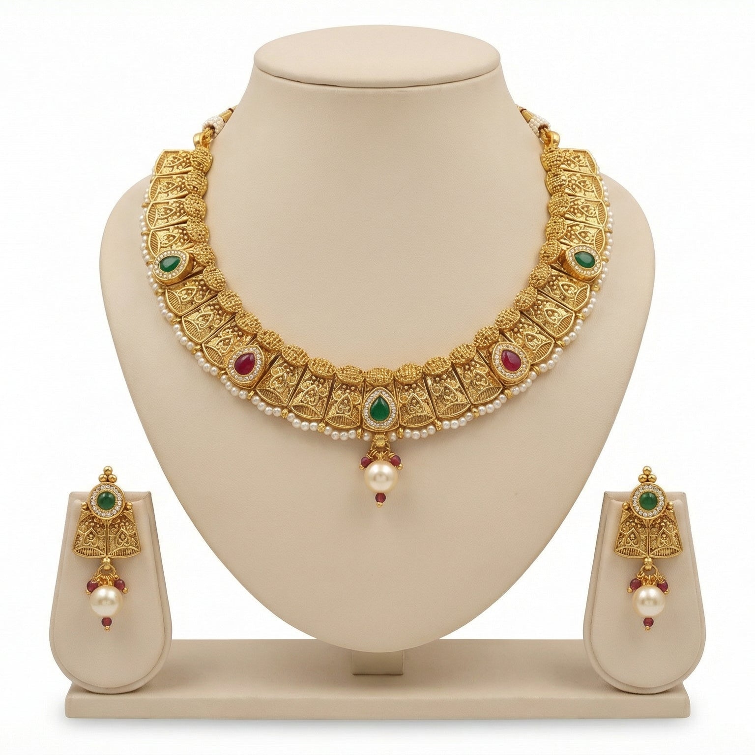 Butigini Devangana Royal Choker Necklace Set