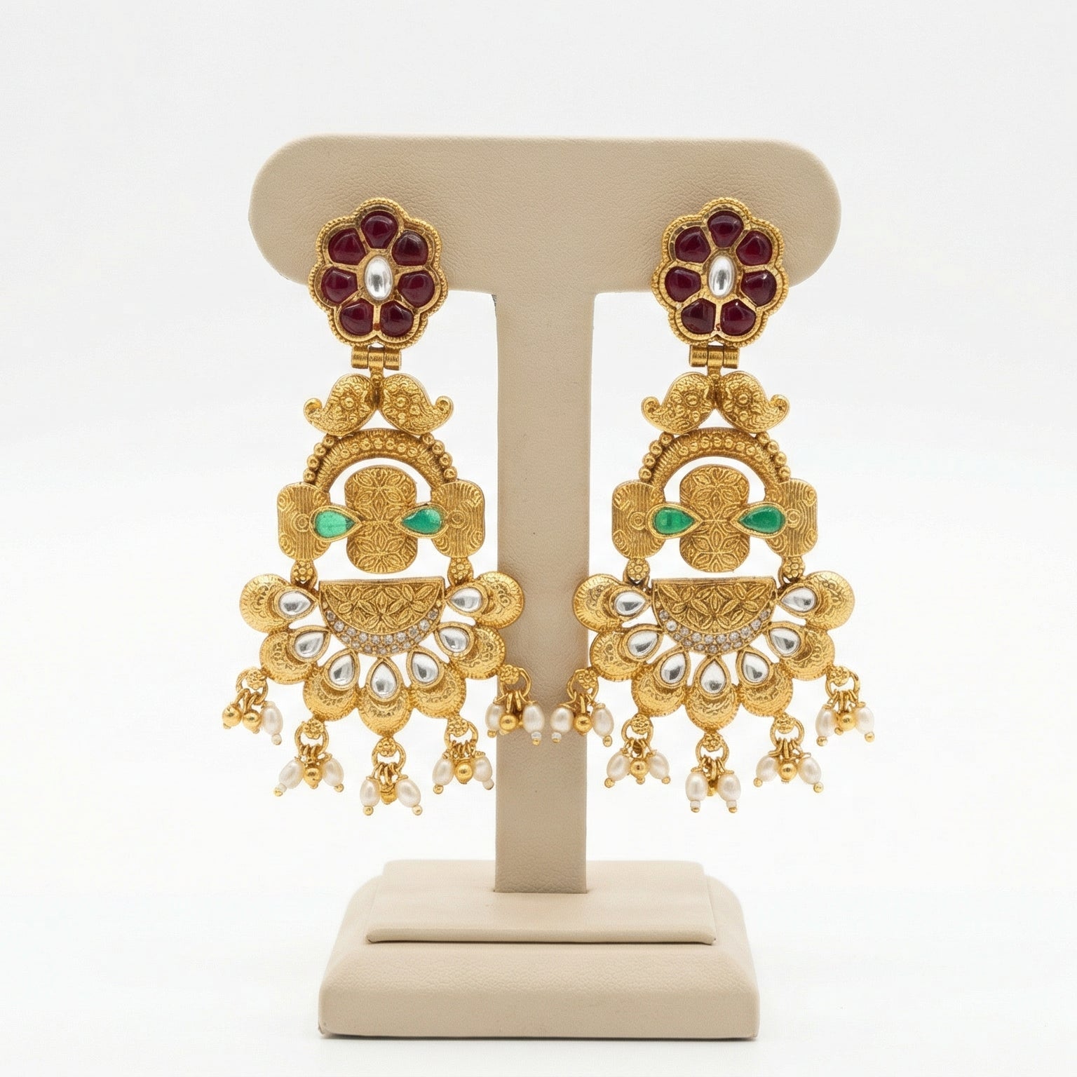 Butigini Maharani Floral Chandelier Earrings