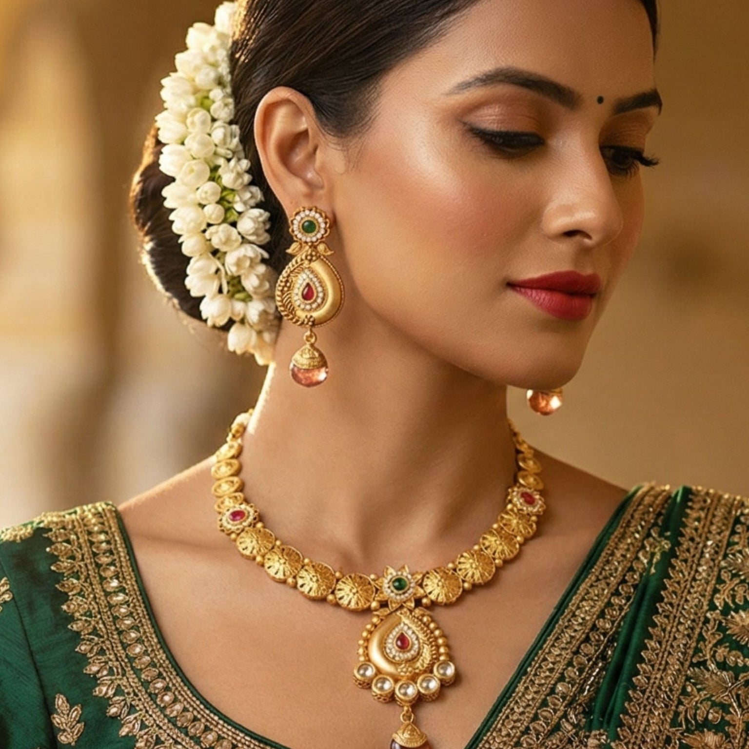Butigini Maharani Pendant Necklace Set