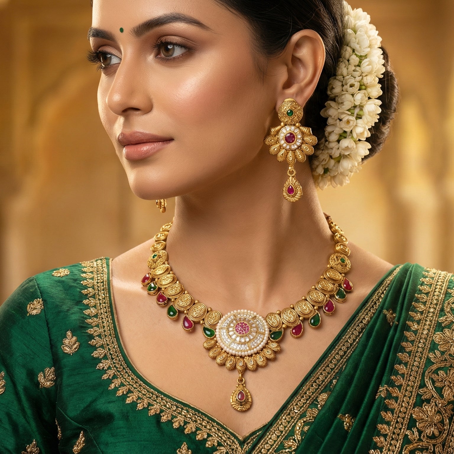 Butigini Vaidehi Royal Choker Necklace Set