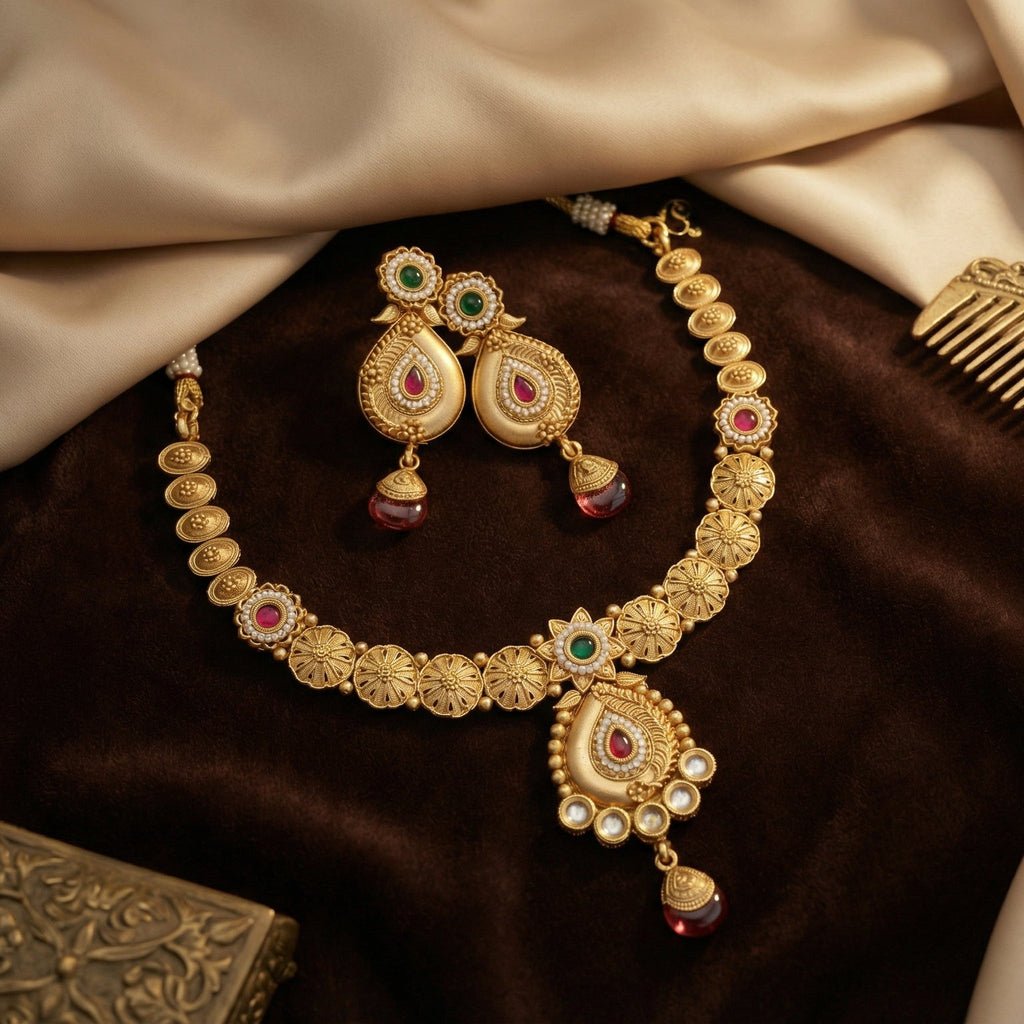 Butigini Maharani Pendant Necklace Set