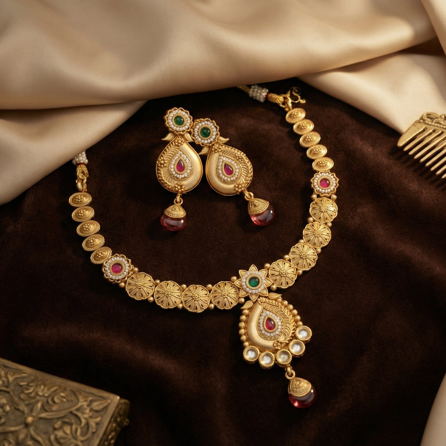 Butigini Maharani Pendant Necklace Set