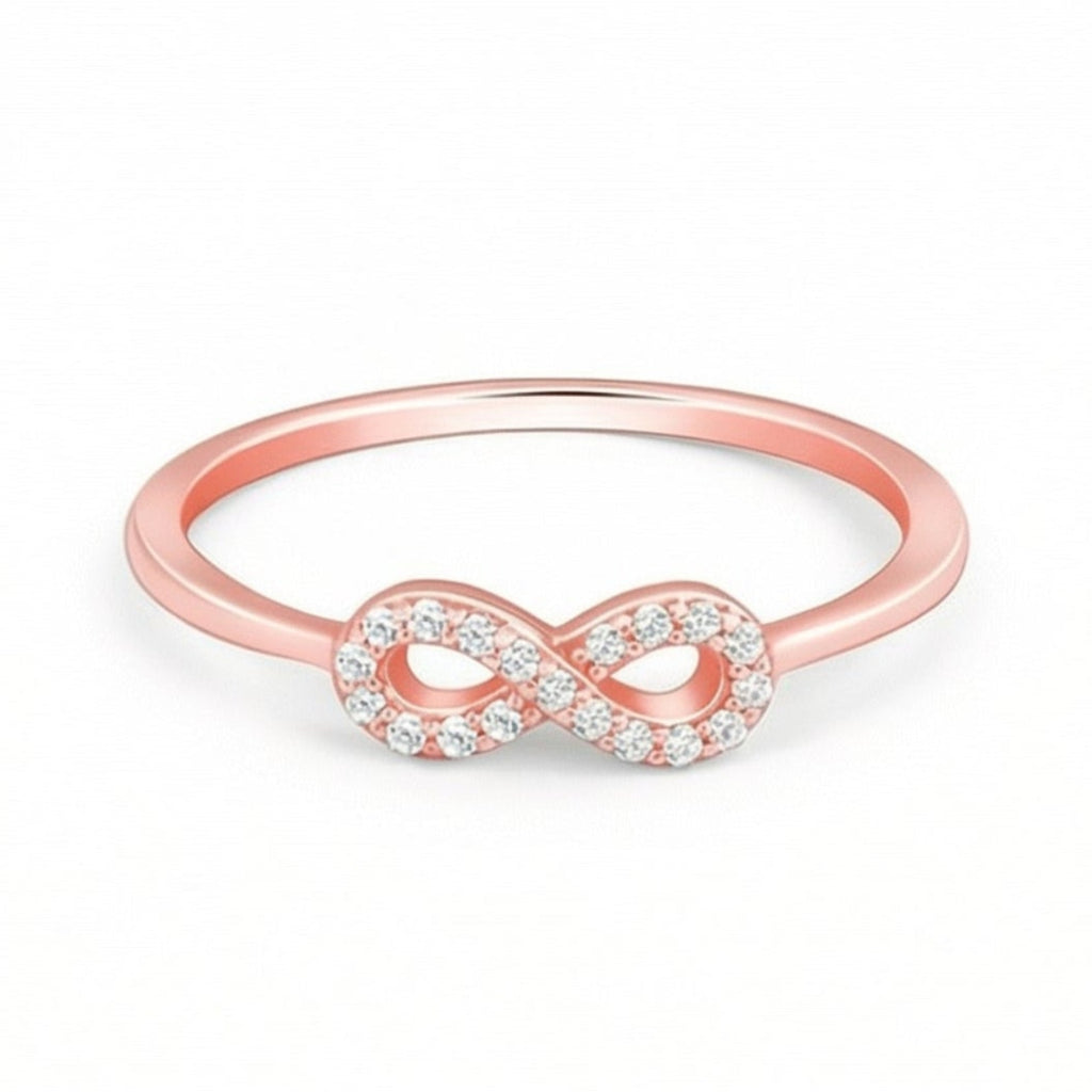Eternità By BUTIGINI | Minimal Infinity Ring | Rose Gold | Lab Grown Diamond
