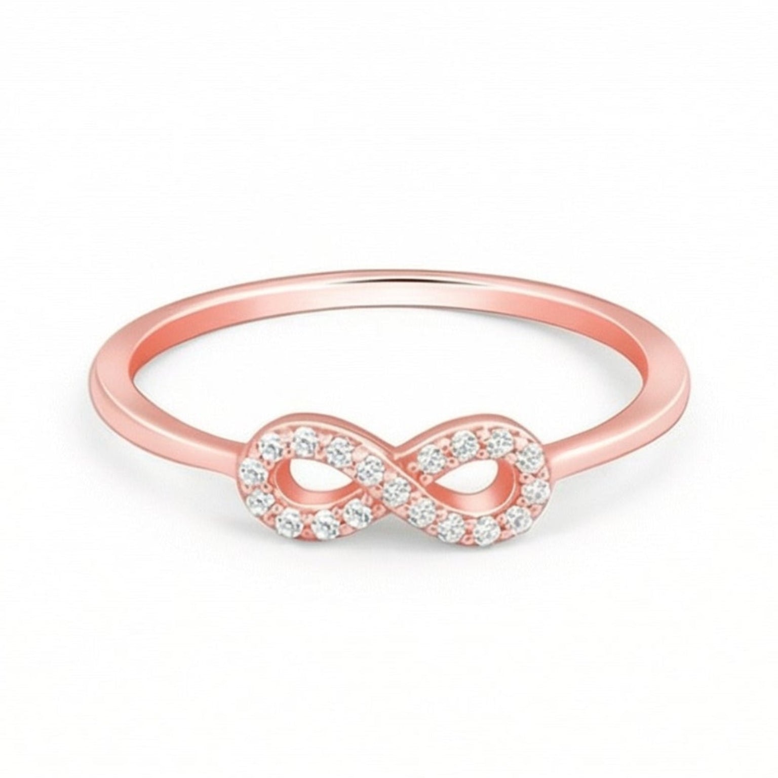 Eternità By BUTIGINI | Minimal Infinity Ring | Rose Gold | Lab Grown Diamond