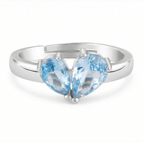 Bleu Élancé By BUTIGINI | Twin Heart Ring | Lab Grown Diamond