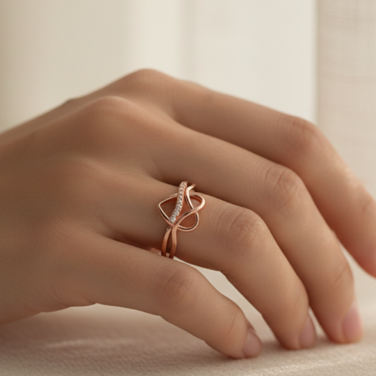 Bellamore By BUTIGINI | Infinity Heart Ring | Lab Grown Diamond