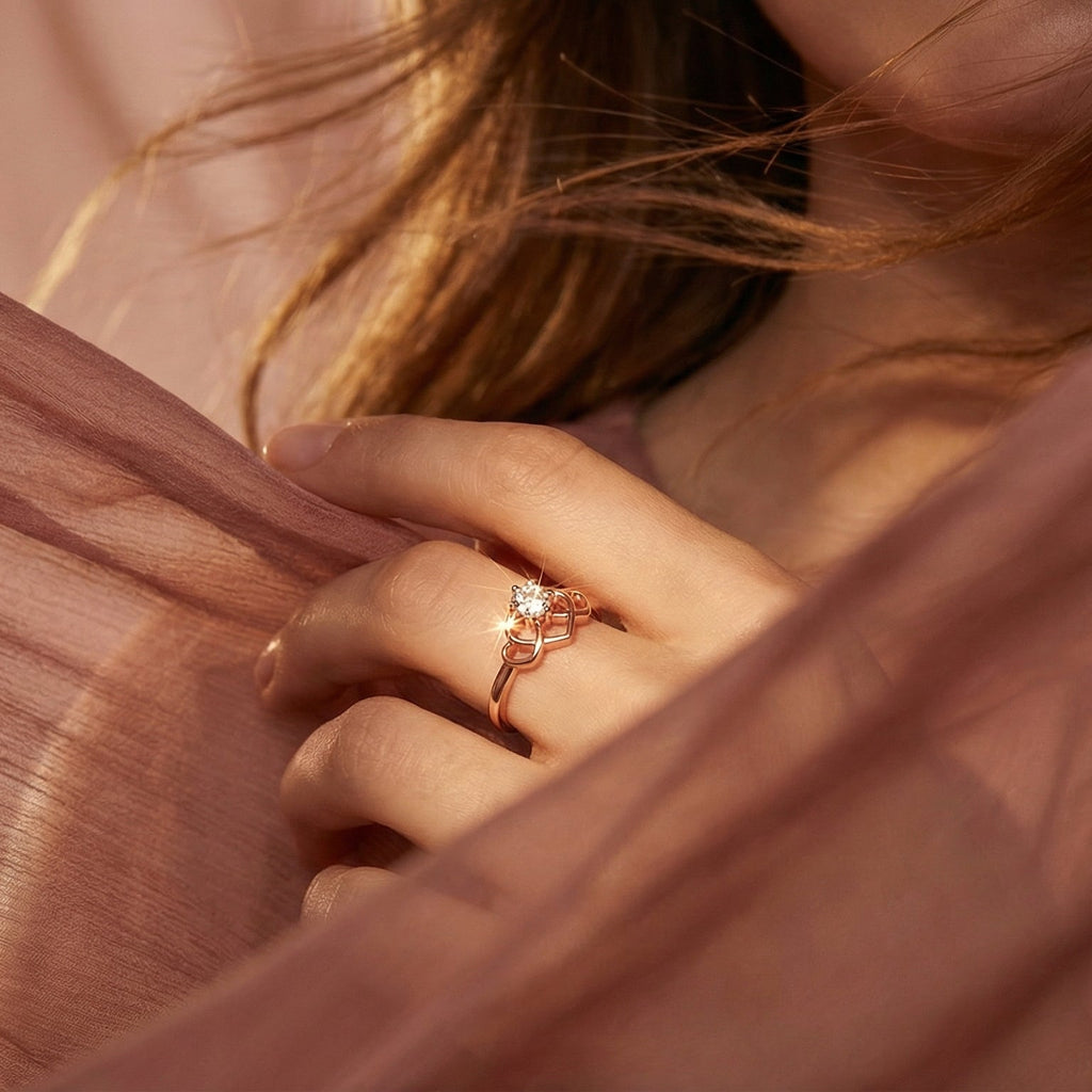 Celestine Coeur By BUTIGINI | Elegant Love Ring | Rose Gold | Lab Grown Diamond