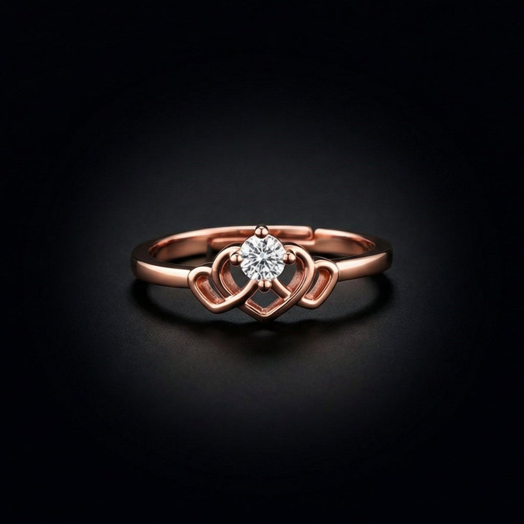 Celestine Coeur By BUTIGINI | Elegant Love Ring | Rose Gold | Lab Grown Diamond