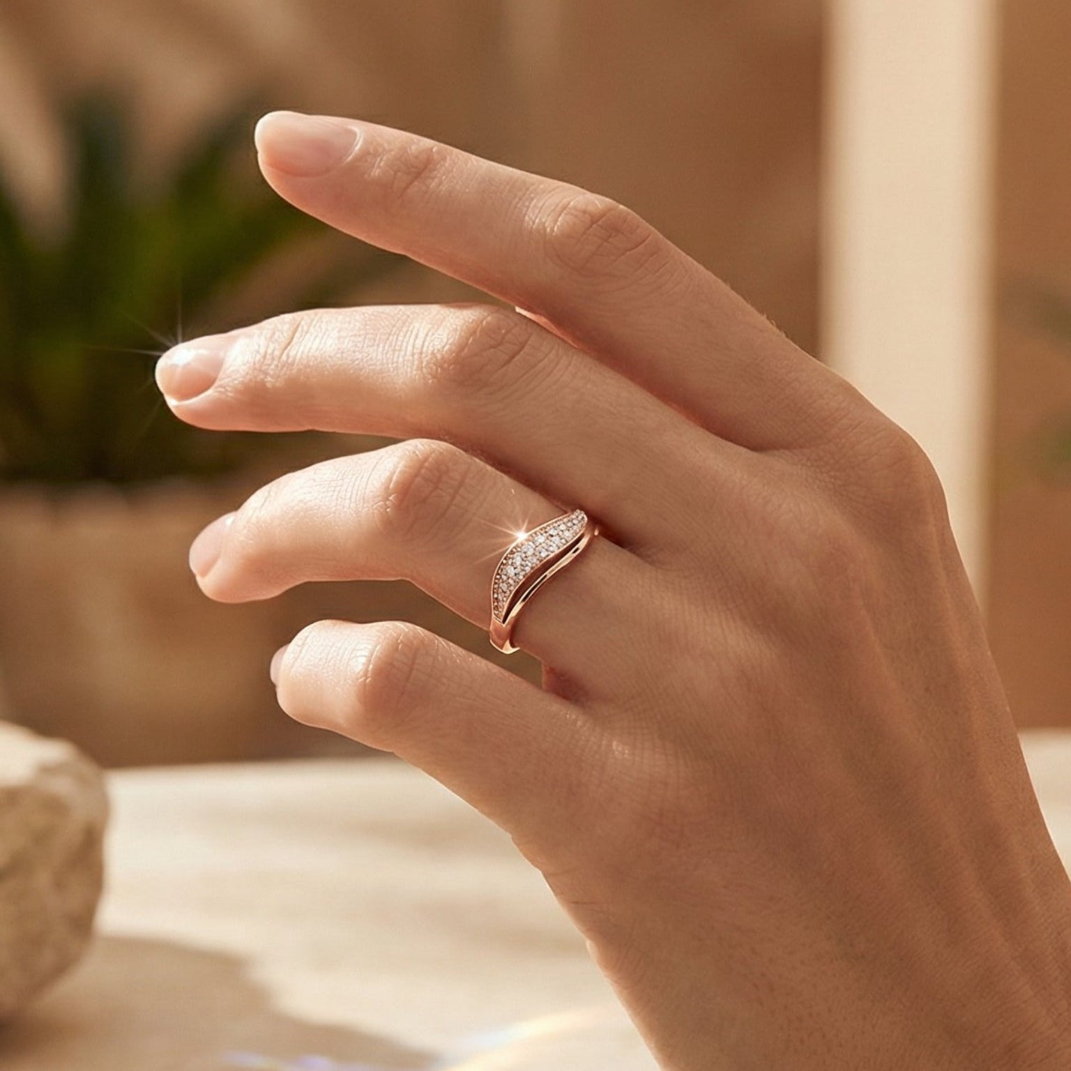 Iraaya By BUTIGINI | Sculpted Diamond Ring | Lab Grown Diamond