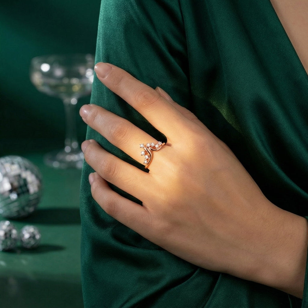 Éclat Courbe By BUTIGINI | Sculpted Diamond Ring | Lab Grown Diamond