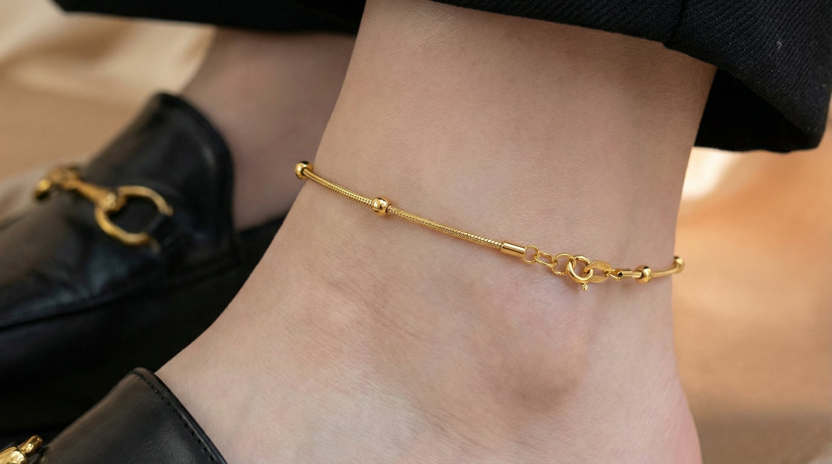 Butigini Aure Bead Anklet