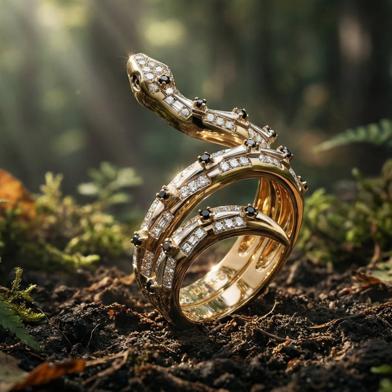Imperial Viper By BUTIGINI | Multi-Band Diamond Statement Ring