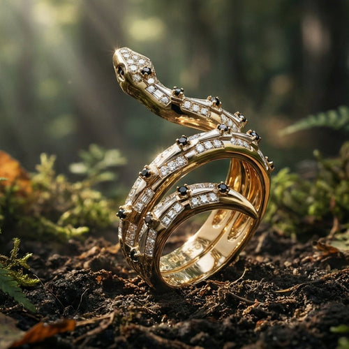Imperial Viper By BUTIGINI | Multi-Band Diamond Statement Ring