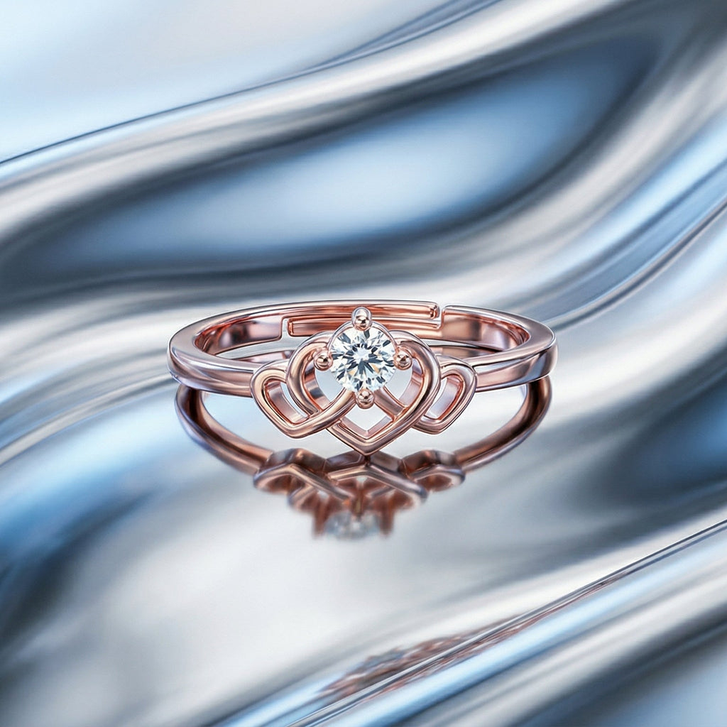 Celestine Coeur By BUTIGINI | Elegant Love Ring | Rose Gold | Lab Grown Diamond