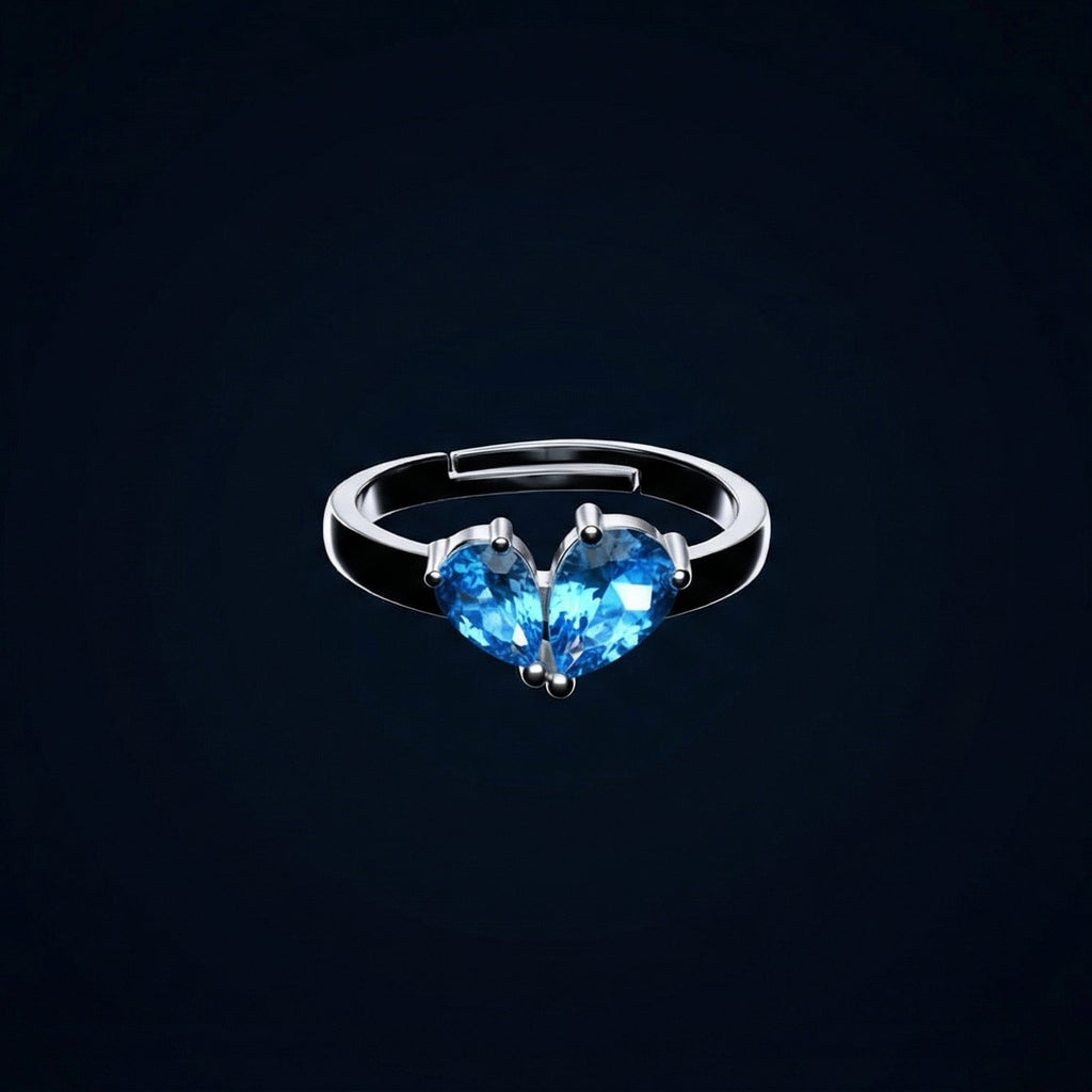 Bleu Élancé By BUTIGINI | Twin Heart Ring | Lab Grown Diamond